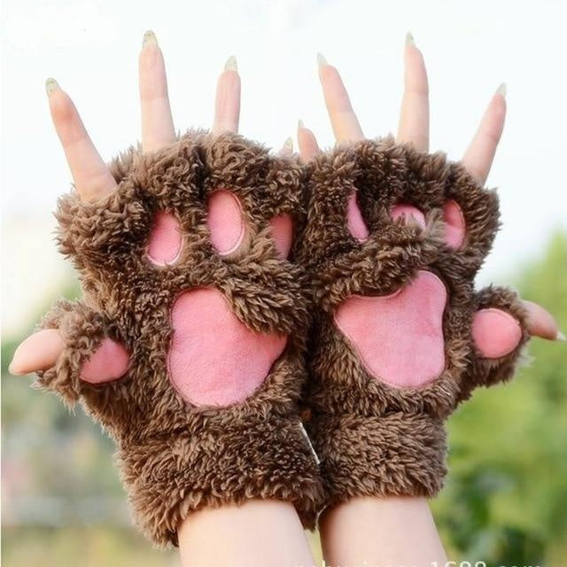 Cute Bear Paw Gloves PeekWise