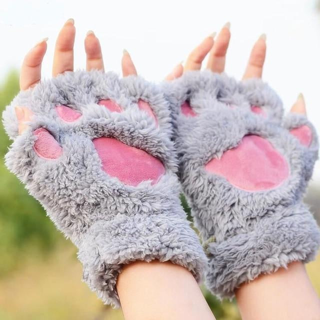 Cute Bear Paw Gloves PeekWise