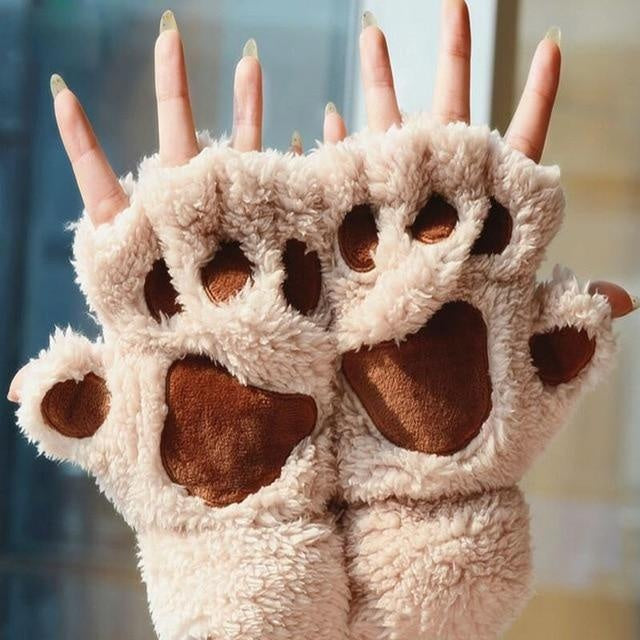 Cute Bear Paw Gloves PeekWise