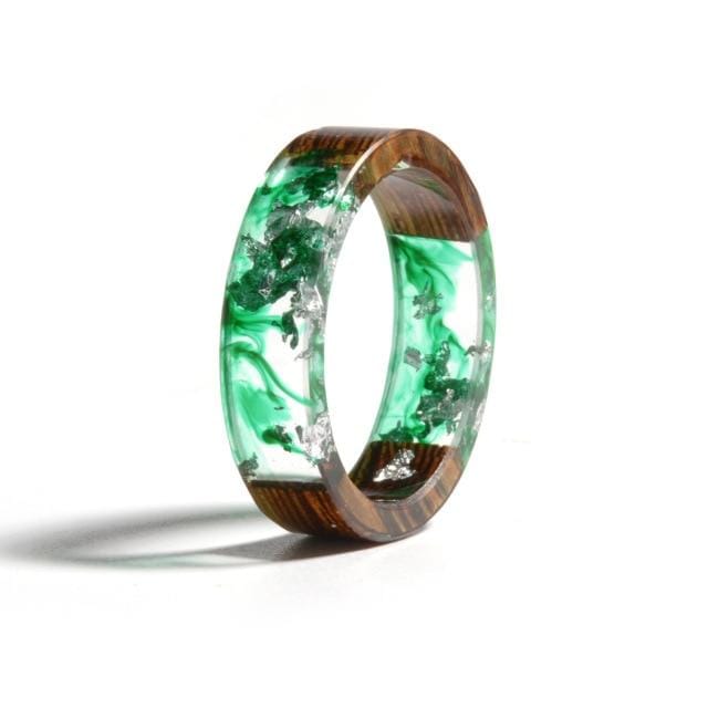 Handcrafted Gaia Resin Wood Ring PeekWise