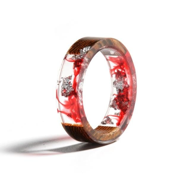 Handcrafted Gaia Resin Wood Ring PeekWise