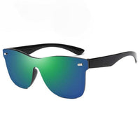Thumbnail for Colored Rimless Mirror Sunglasses PeekWise
