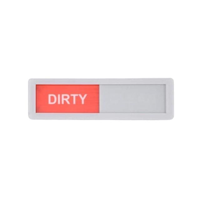 Clean-Dirty Magnetic Slider Sign PeekWise