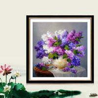 Thumbnail for Purple Flowers - GemPaint™ Kit