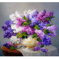 Thumbnail for Purple Flowers - GemPaint™ Kit