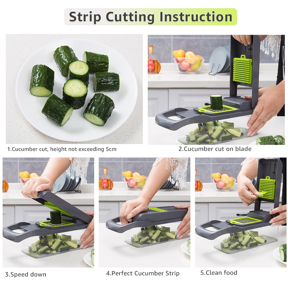 GT-Chopper 7-in-1 Vegetable & Fruit Slicer Dicer