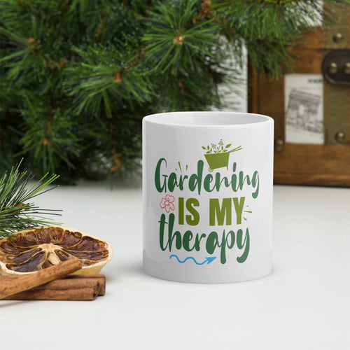 'Gardening is my Therapy' Mug