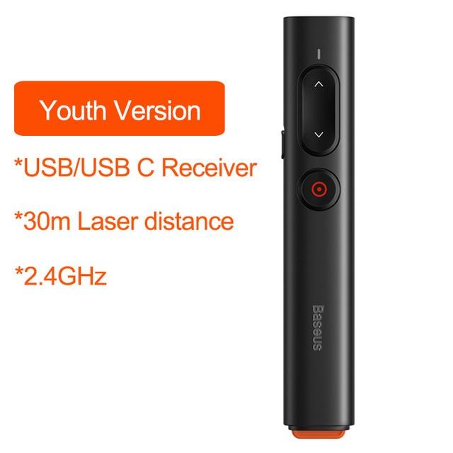 Wireless Presentation Remote with Laser Pointer