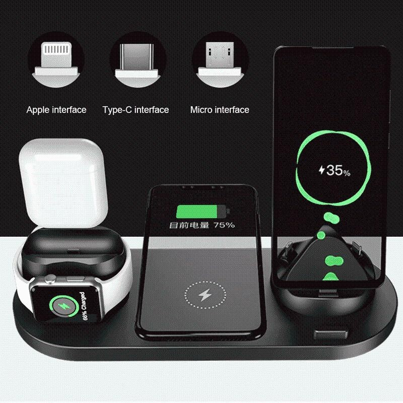 6 in 1 Wireless Charging Station PeekWise