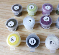 Thumbnail for White & Red Lotus Flowers - Van-Go Paint-By-Number Kit